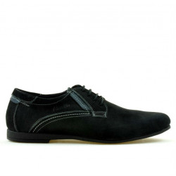 Czarne buty casual męskie 857 bufo