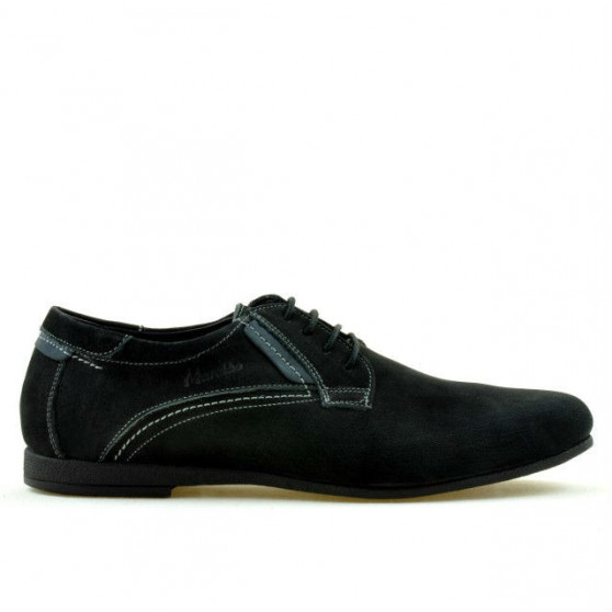 Czarne buty casual męskie 857 bufo