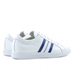 Buty sportowe męskie 959 biało-niebieskie