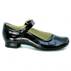 Damskie buty casual 644 czarny lakier