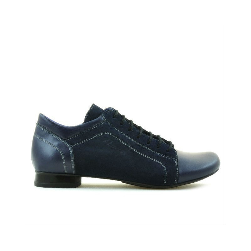 Damskie buty casualowe 645 indigo kombinowane