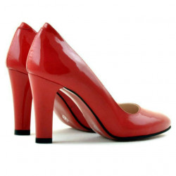 Eleganckie buty damskie 1243 lakierowane czerwone