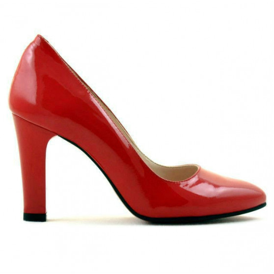 Eleganckie buty damskie 1243 lakierowane czerwone