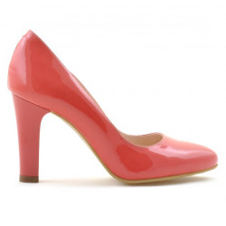 Eleganckie buty damskie 1243 lakierowane czerwony koral