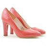 Eleganckie buty damskie 1243 lakierowane czerwony koral