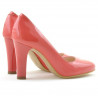 Eleganckie buty damskie 1243 lakierowane czerwony koral