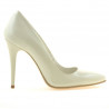Eleganckie buty damskie 1241 lakierowane beżowe01