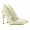 Eleganckie buty damskie 1241 lakierowane beżowe01