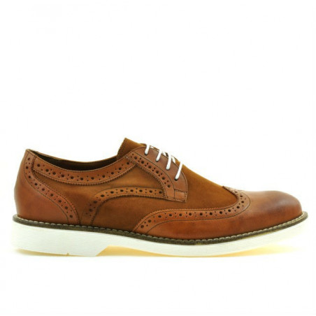 Buty casual męskie 826 antyczne kombinowane