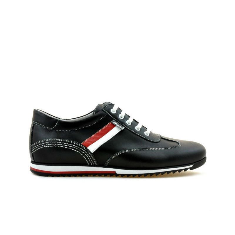 Buty sportowe męskie 807 czarne+białe