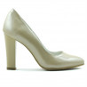Eleganckie damskie buty 1214 lakier beżowy02