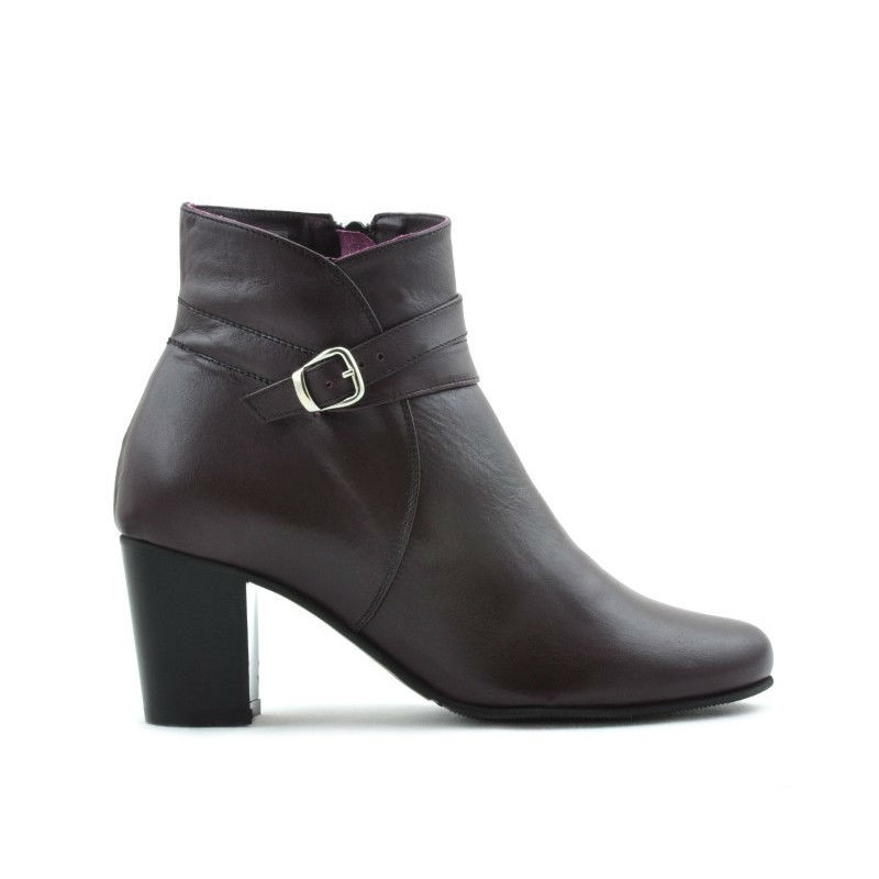 Damskie botki 1160 bordo