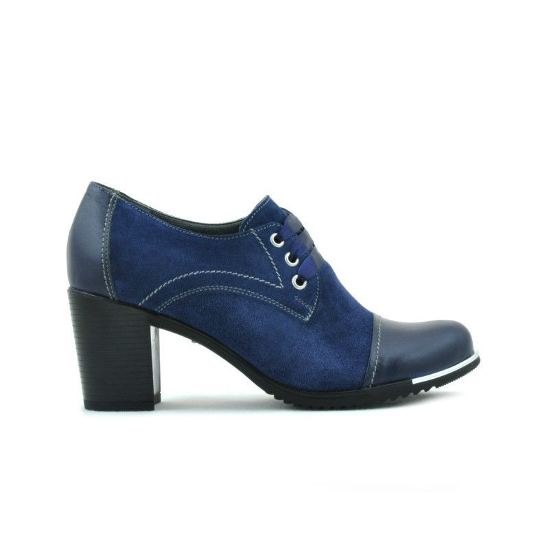 Damskie buty casual 667 indigo kombinowane