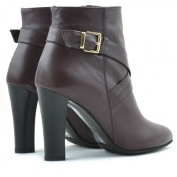 Botki damskie 1161 bordowe