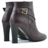 Botki damskie 1161 bordowe