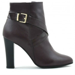 Botki damskie 1161 bordowe