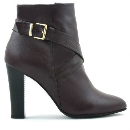 Botki damskie 1161 bordowe