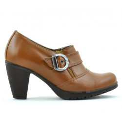 Buty casual damskie 168 brązowe woskowane