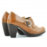 Buty casual damskie 168 brązowe woskowane