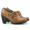 Buty casual damskie 168 brązowe woskowane
