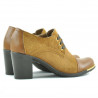 Damskie buty casual 667 brązowe kombinowane