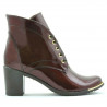 Damskie kozaki 3299 lakierowane bordo