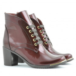 Damskie kozaki 3299 lakierowane bordo