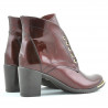 Damskie kozaki 3299 lakierowane bordo
