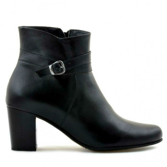 Damskie botki 1160b czarne futro
