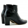 Damskie botki 1160b czarne futro