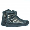Damskie botki 3305 czarno-combinowane