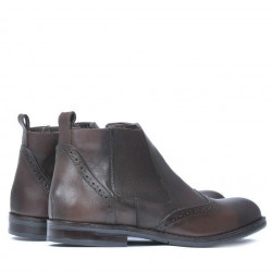 Buty męskie 485 brązowe