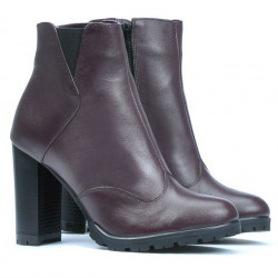 Botki damskie 1162 bordowe