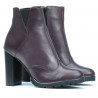 Botki damskie 1162 bordowe