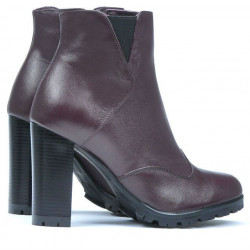 Botki damskie 1162 bordowe