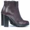 Botki damskie 1162 bordowe