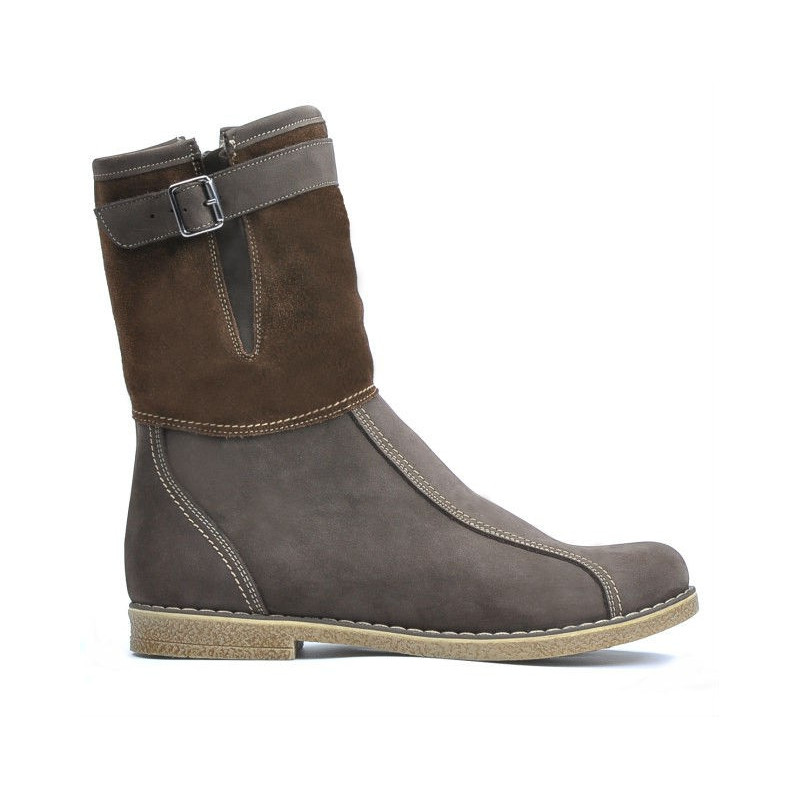 Buty damskie 3249 tuxon cafe kombinowane