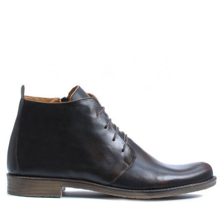 Buty męskie 412 a brązowe
