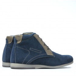 Buty męskie 474 indygo welur