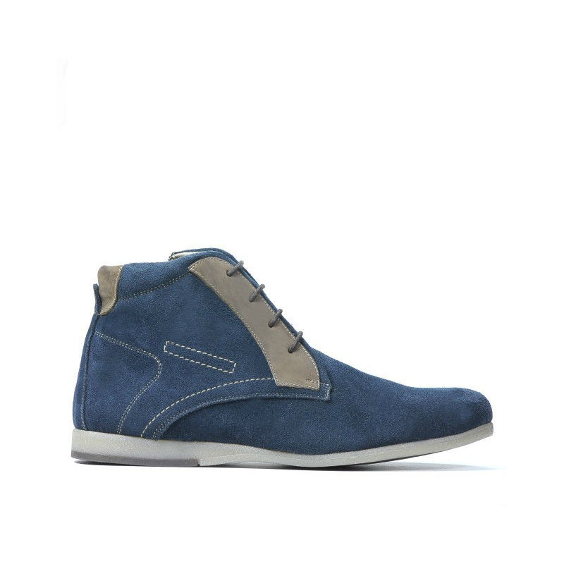 Buty męskie 474 indygo welur