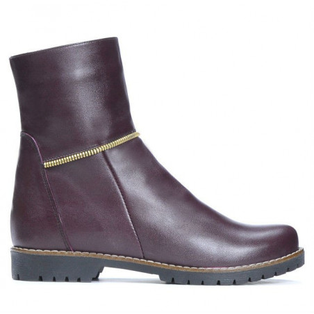 Damskie botki 3306 bordo