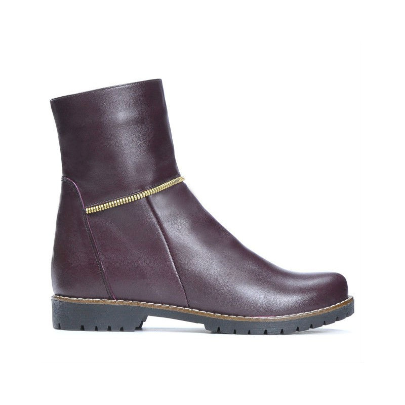Damskie botki 3306 bordo