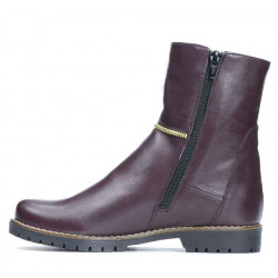 Damskie botki 3306 bordo