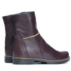 Damskie botki 3306 bordo