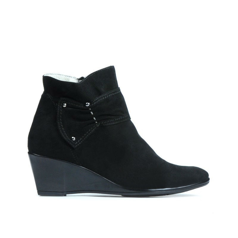 Buty damskie 242 czarny welur