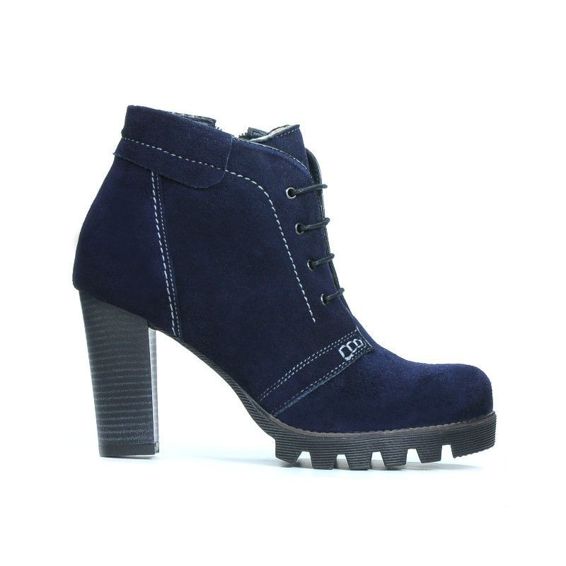 Botki damskie 1137 indigo antylopa