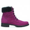 Damskie botki 3253 bufo bordowe