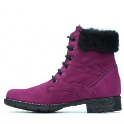 Damskie botki 3253 bufo bordowe