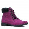 Damskie botki 3253 bufo bordowe