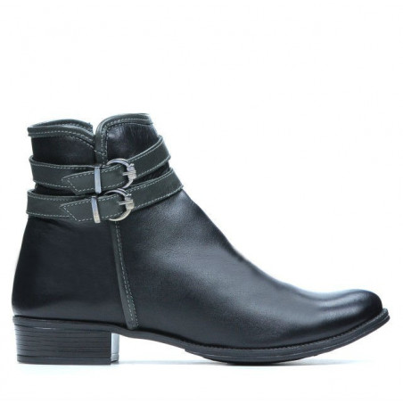 Damskie botki 3262 czarne+szare